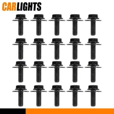 Metal Washer Body Bolt Screw Fastener Fender M6-1.0x 16mm Long- 10mm Hex- 17mm