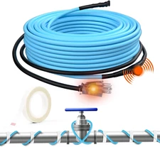 30Ft Pipe Heating Cable for Metal, Plastic Home Pipes and RV, Self Regualting He