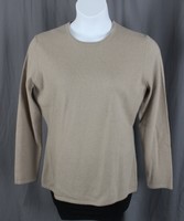 Saks Fifth Avenue Burnt Sugar Crew Neck Cashmere Sweater Shirt Top Size Xl on sale Saks Fifth Avenue Burnt Sugar Crew Neck Cashmere Sweater Shirt Top Size Xl on sale