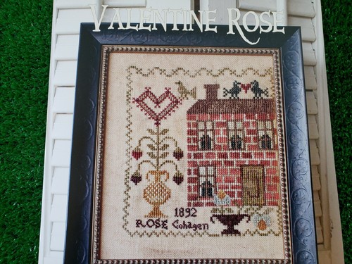 Valentine Rose Blackbird Designs Cross Stitch Pattern Anniversaries of the Heart - Picture 3 of 4