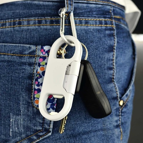 Multiple Use iPhone Keychain – Charger, Bottle Opener & Carabiner in One - Picture 4 of 8