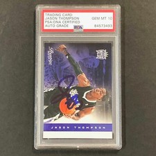 2012-13 Panini Prestige #129 Jason Thompson Signed Card AUTO 10 PSA Slabbed King