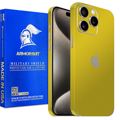 Film Protecteur Armorsuit Pour IPhone 15 Pro - Dos Uniquement - Vinyle Brillant