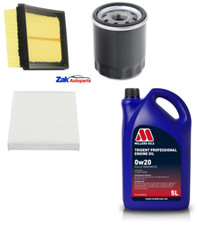 For Toyota C-HR 1.8 Hybrid (Metal) Oil Air Cabin Filters 5L 0w20 Engine Oil Kit
