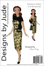 Fashion Plate Doll Clothes Sewing Pattern 16" Alex Fashion Dolls Alexander