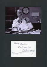 NOBEL PRIZE 1947 PHYSIOLOGIST Bernardo Alberto Houssay autograph, signed card mo