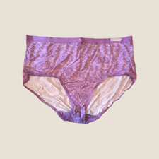 Lane Bryant Cacique No Show Full Brief Panty size 22/24 Orchid Floral 1422