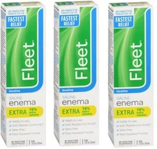 Fleet Saline Laxative Enema 7.8 Fl.Oz (3 Pack)