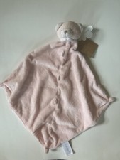 Angel Dear Pink Bear Security Blanket Baby Lovey 13x13 New