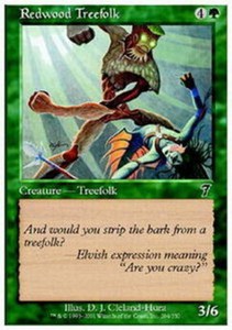 Redwood Treefolk x4 - 7th Edition - NM-Mint, English - 7th Edition