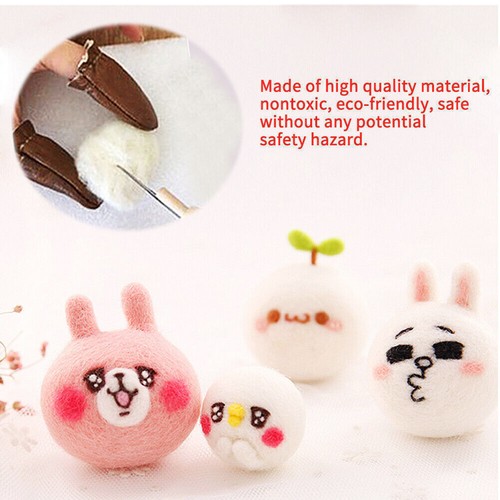 55g Colored Needle Felting Wool Roving Spinning Sewing Trimming Handiwork Materi