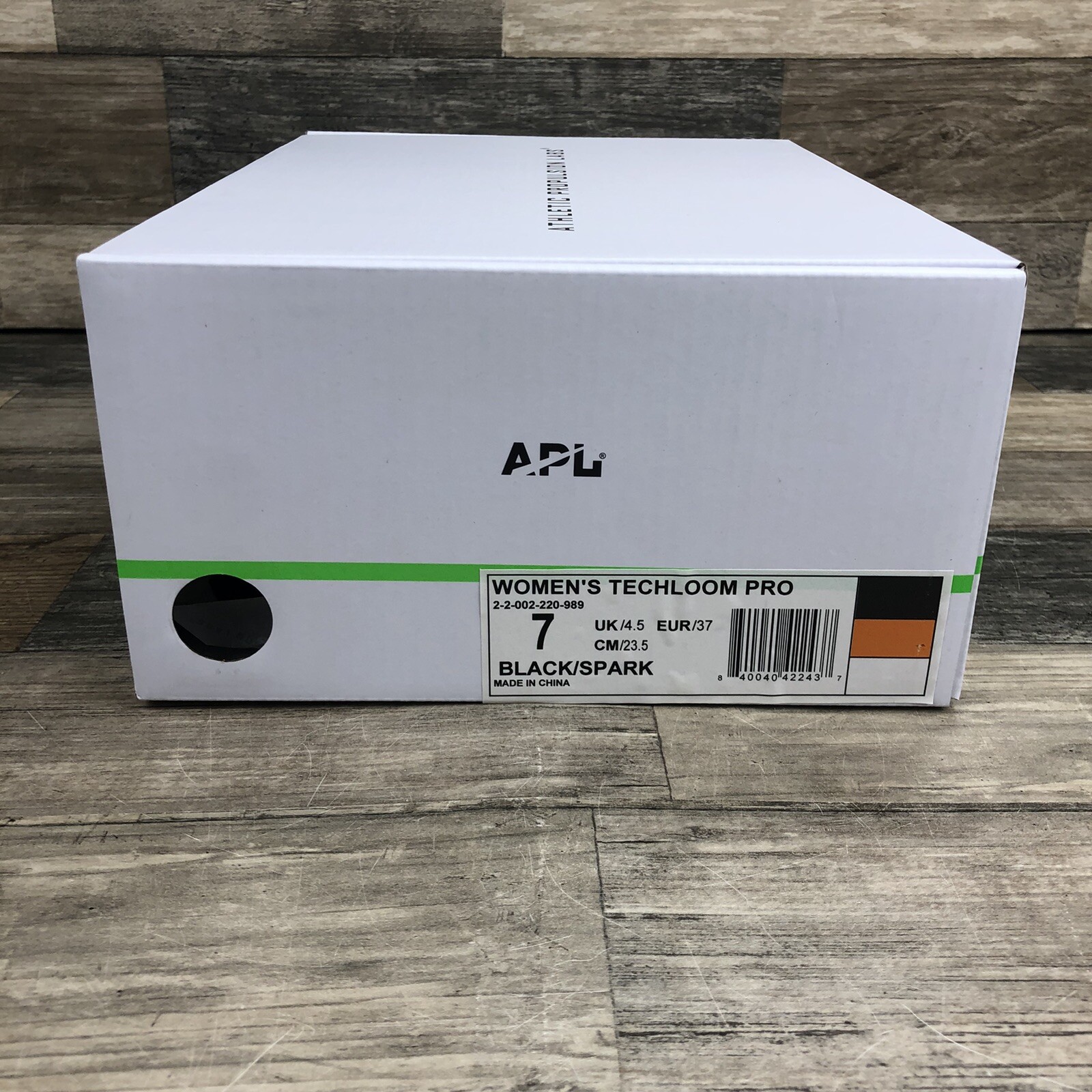 APL Athletic Propulsion Labs Techloom Pro Shoes Women's 7 Black Orange Sneakers