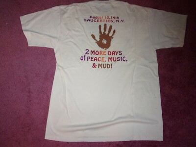 Vintage 1994 Woodstock Shirt New Bought at concert Made In USA XL