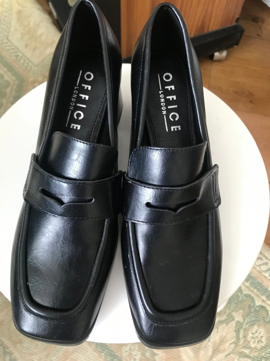 OFFICE LONDON SHOES BLACK SIZE SIZE 38 WORK FORMAL VEGAN