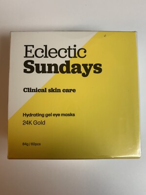 Eclectic Sundays 24K Gold Hydrating Gel Eye Mask - 60 pcs - Exp.3/29/2026