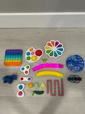 Gently used fidget toys, assortment of sensory toys, satisfying fidgets
