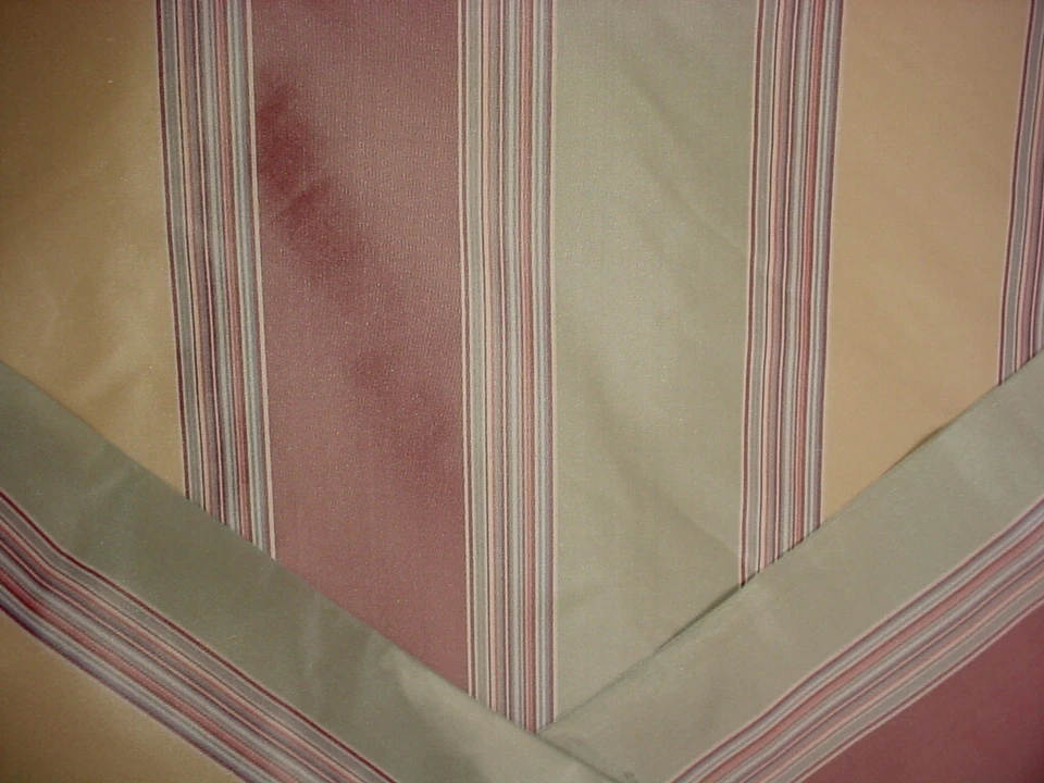 6-1/4Y Lee Jofa GP & J Baker J0551 Weston Silk Ribbon Stripe Upholstery Fabric - Image 4 of 4