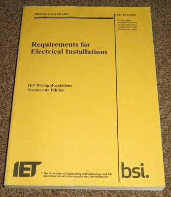 IEE Wiring Regulations 17th Edition : (BS 7... By Institution Of - Foto 2