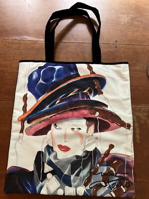 MAC Limited Addition Tote Bag Signed Black Velvet With Handles