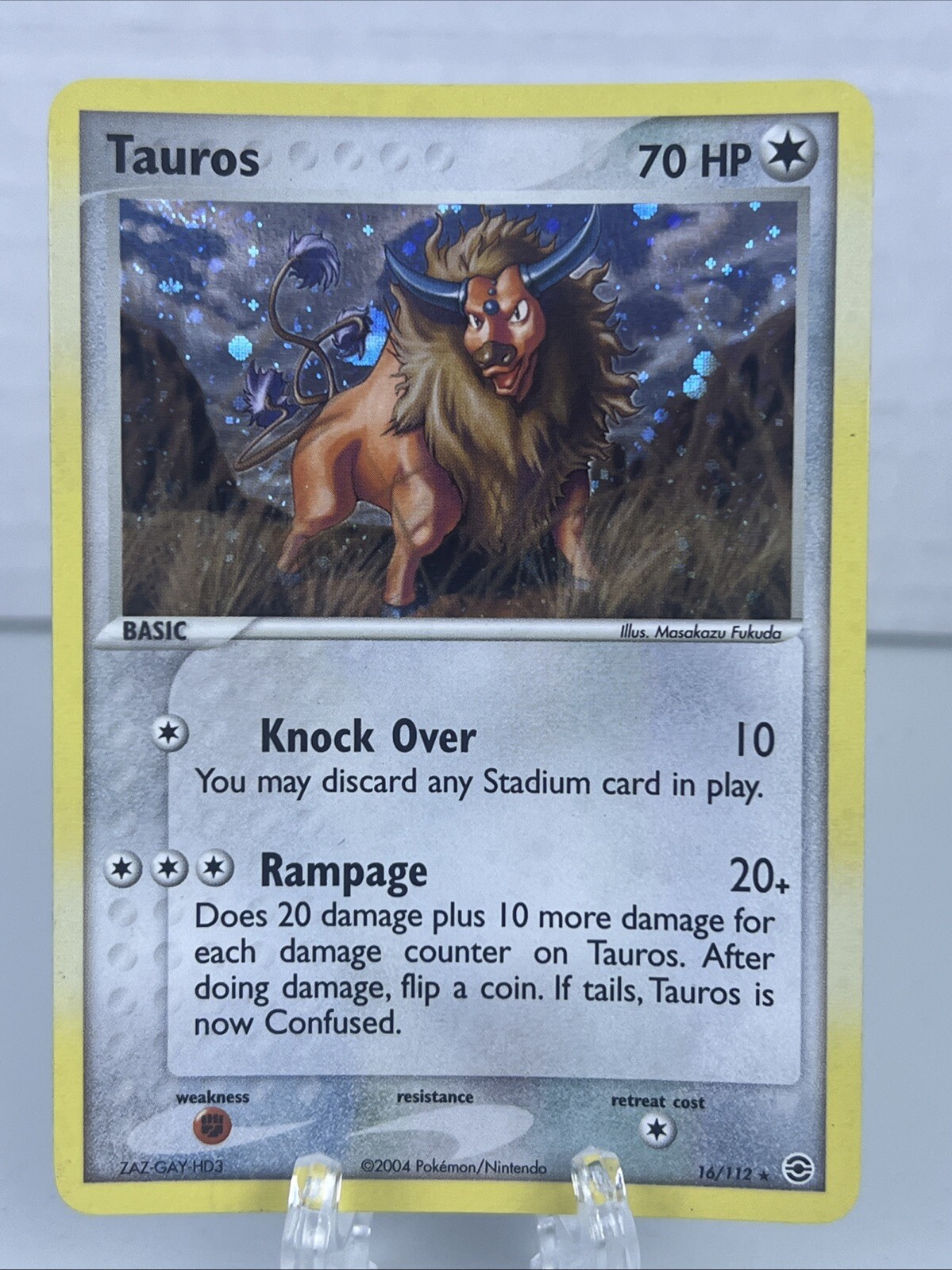 Pokemon Card - Tauros FireRed & LeafGreen 16/112 Holo Rare