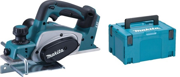 Makita DKP180Z Akku-Hobel 18V DKP180 Hobel Solo Im Makpac 3 Koffer + Einlage-image