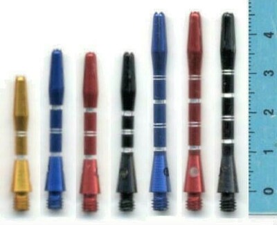 ''Tiger'' 3 Dart-Shafts = 1 Set; Alu bunt in drei Längen & vier Farben