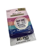 Scunci No Damage Medium Hold Hair Tie Elastics 15 Ct Pack Of 2 