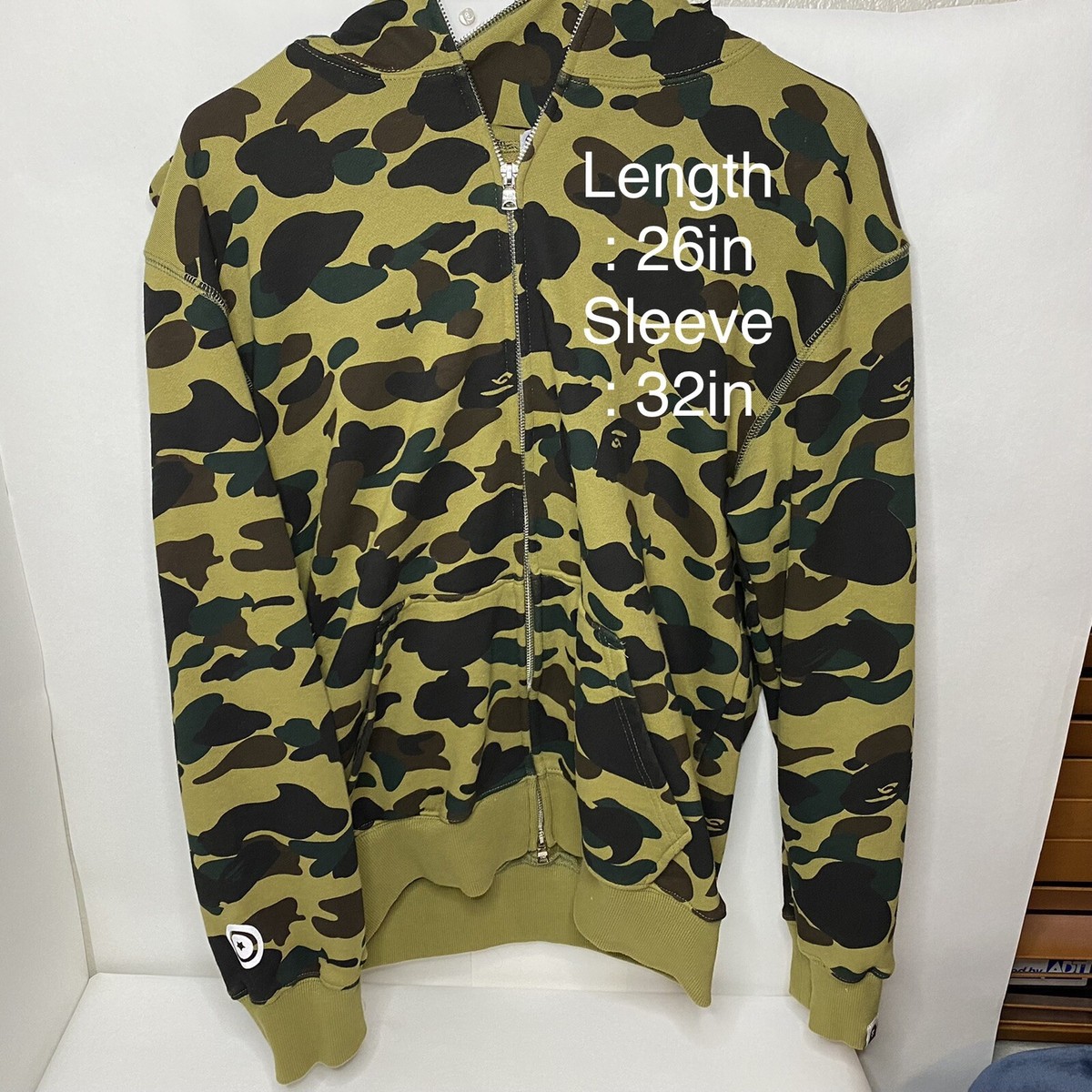 Bape By A Bathing Ape Men's M Camo Shark Full Zip Hoodie Bape By A Bathing Ape Men's M Camo Shark Full Zip Hoodie