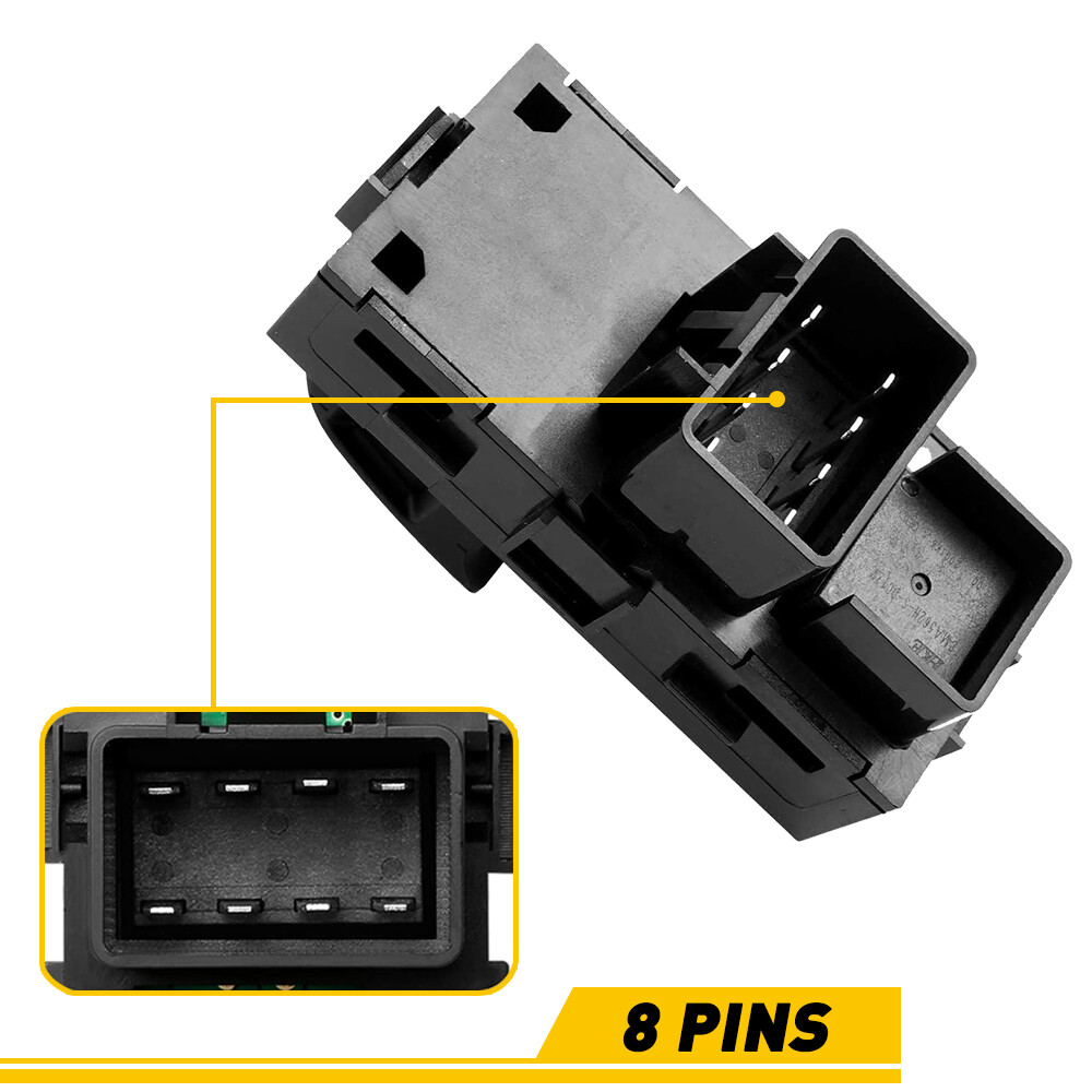 Power Window Door Switch For 07-13 GMC Sierra Chevrolet Silverado Rear L&R Side - Foto 9