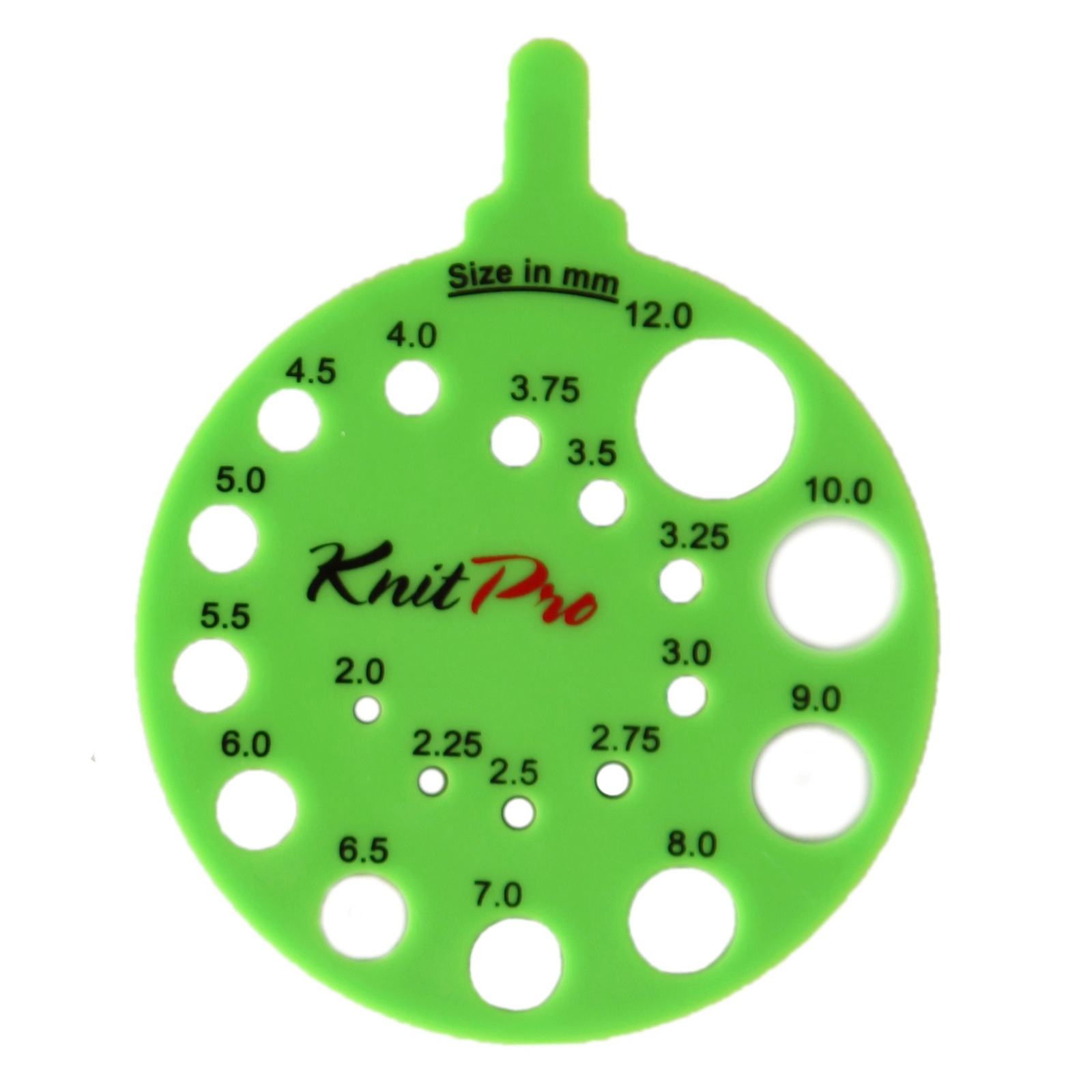 KnitPro Round Needle Size Gauge: Envy Green - Image 2