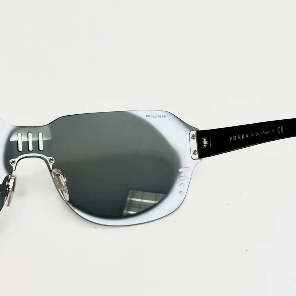 Gafas de sol unisex PRADA LINEA ROSSA Sport 05S goma negra máscara espejo PS05SS Foto 4 de 4