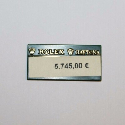 ROLEX Daytona Stahl Ref 116520 Hangtag Preisschild, vintage original tag green