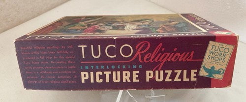 1948 TUCO Religious Picture Puzzle - Weep Not for Me - Picture 5 of 7