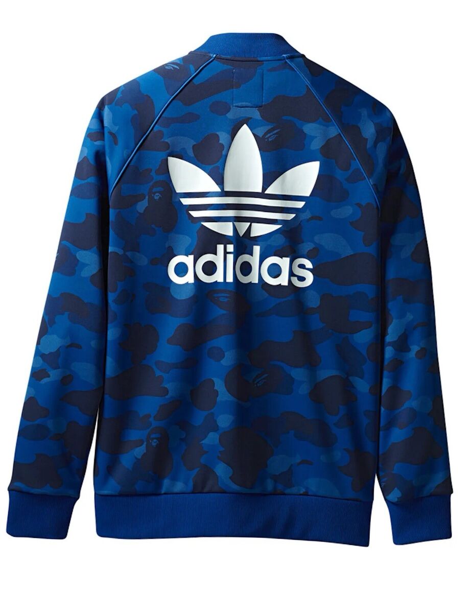 BAPE x Adidas Adicolor Track Jacket Top Blue Size Small FW18 BAPE x Adidas Adicolor Track Jacket Top Blue Size Small FW18
