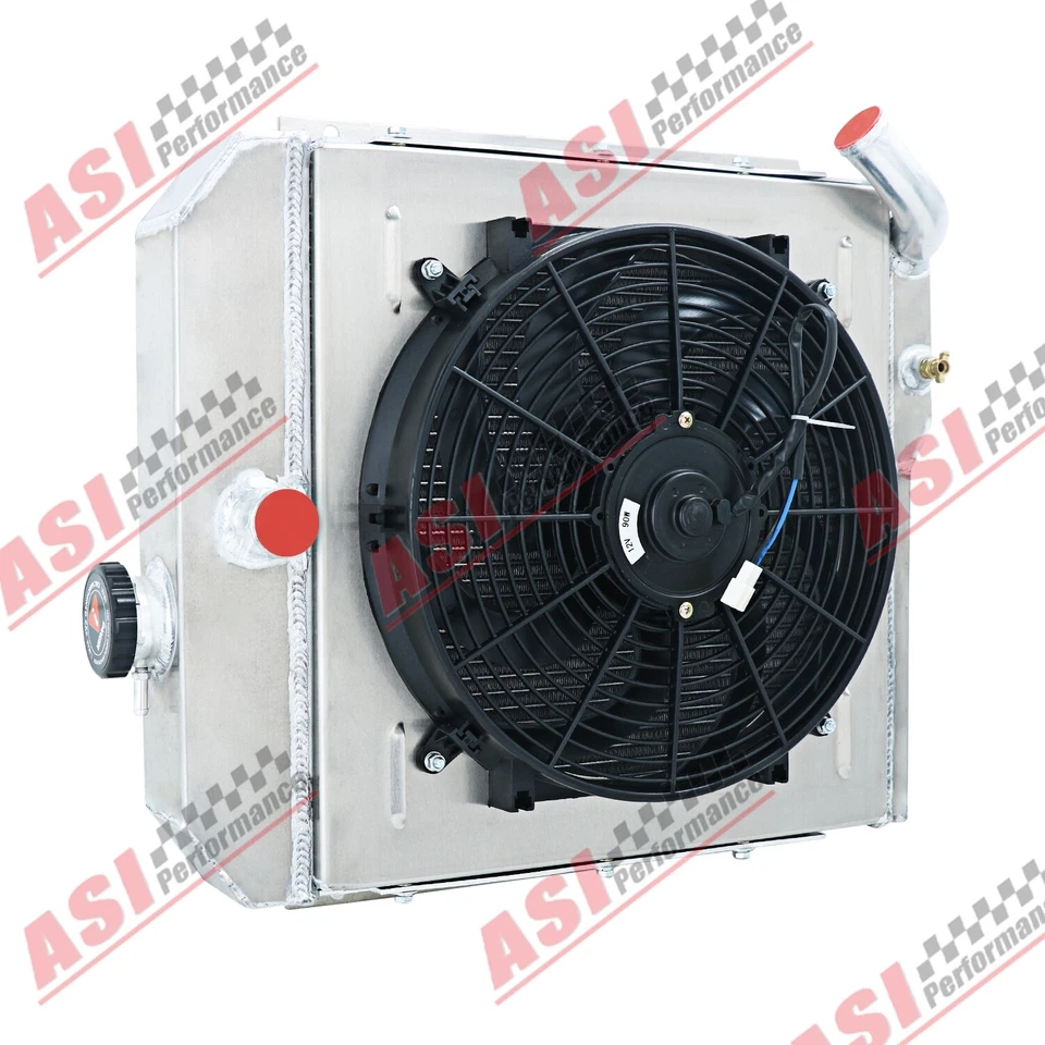 3-Row Radiator Shroud Fan Relay Fit 65-1971,67 Jeep CJ5 CJ6 DJ5 DJ6 Buick 225 V6 Foto 3 de 4