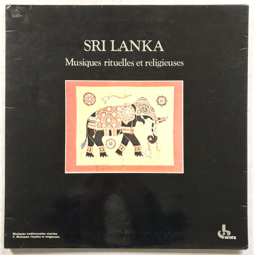 Sri Lanka Ritual and Religious Music Field Recording Vinyl LP Ocora