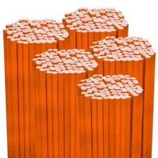 500 Pack 48" Long Hi Visibility Orange Driveway Markers Snow Plow Stakes Rods