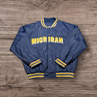 Collegejacke Retro Vintage NCAA Michigan Wolwerines Größe XL