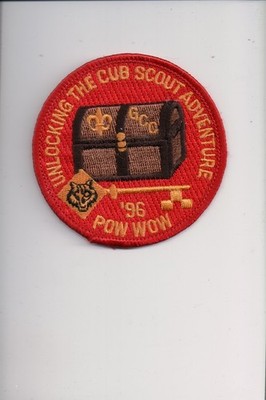 1996 GCC Unlocking The Cub Scout Adventure Pow Wow patch