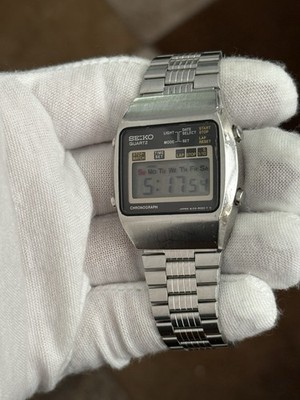 Rare Vintage Seiko A129-5000 Men's Digital Chronograph Sports