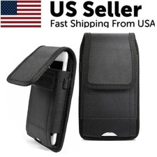 For iPhone 16 15 14 13 12 11 XS Pro Max Holster Pouch Cell Phone Belt Clip Case