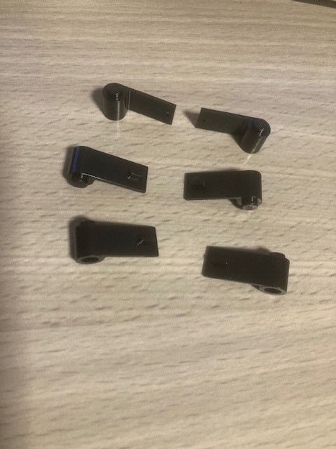 LEGO Autotüren 6 Stück im 2er Set schwarz, rechts + links Anschlag 1x3x1