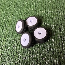 Losi LOS-1763 Tires Wheels White Mounted: Micro-B
