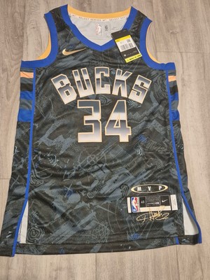 Milwaukee Bucks MVP Limited Jersey 34 Giannis Antetokounmpo Größe S/mit Etikett 