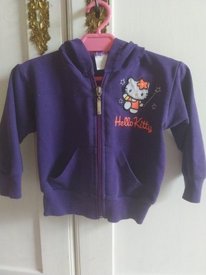 Mädchenweste Lila Hello Kitty Gr 74/80 mit Kapuze