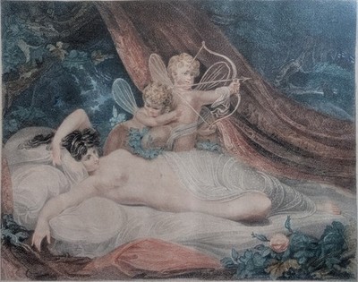 RICHARD WESTALL, R.A. (REEPHAM 1765-1836 LONDON) ''The Bower Of Venus'' Aquatint