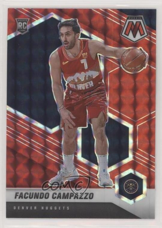 2020-21 Panini Mosaic Red Prizm Facundo Campazzo #237 Rookie RC 1t9