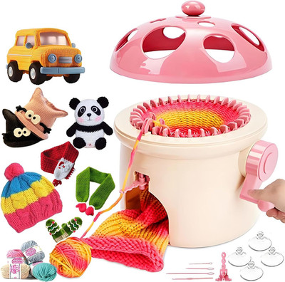 Sentro Knitting Machine,Sentro 32 Needles Mushroom Knitting Machine for Adults a
