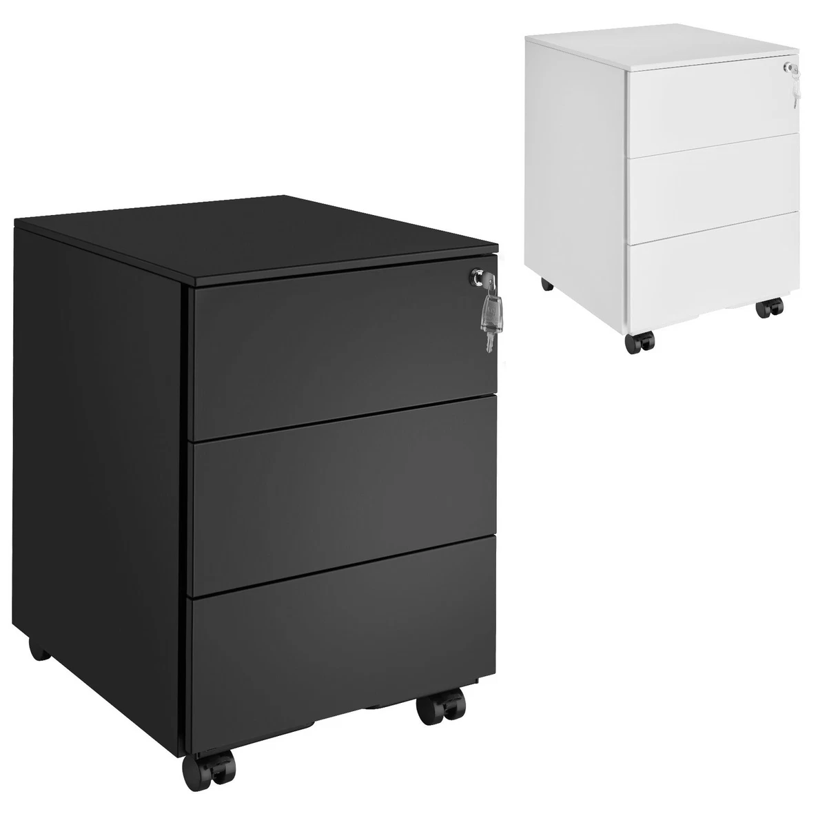 Büromöbel & -beleuchtung WOLTU Aktenschrank, Rollcontainer It Schublade, Büroschrank, Druckertisch Auf Rollen Drucker Tisch