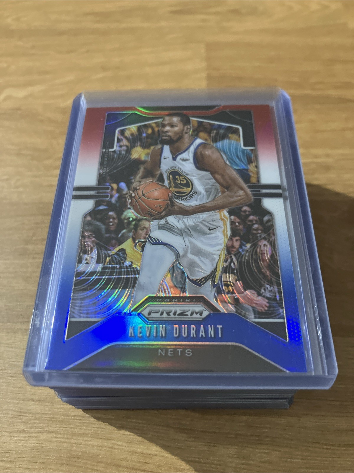 2019-20 Panini Prizm Red White Blue Prizm #210 Kevin Durant